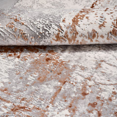 Gri Modern Akrilik Makine Halısı