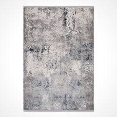 Gri Modern Akrilik Makine Halısı