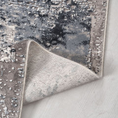 Gri Modern Akrilik Makine Halısı