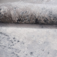 Gri Modern Akrilik Makine Halısı