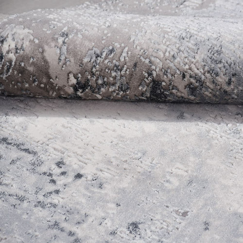 Gri Modern Akrilik Makine Halısı