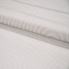 Krem Geometrik Akrilik Makine Halısı