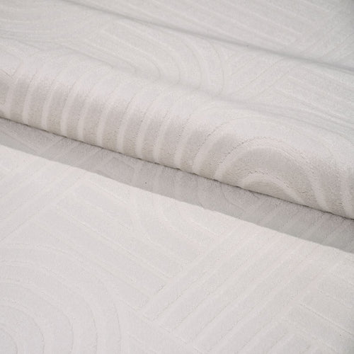 Krem Geometrik Akrilik Makine Halısı