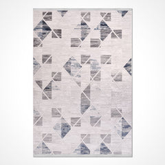 Mina Abnormal Geometrik Akrilik Makine Halısı 100x150 Saçaklı