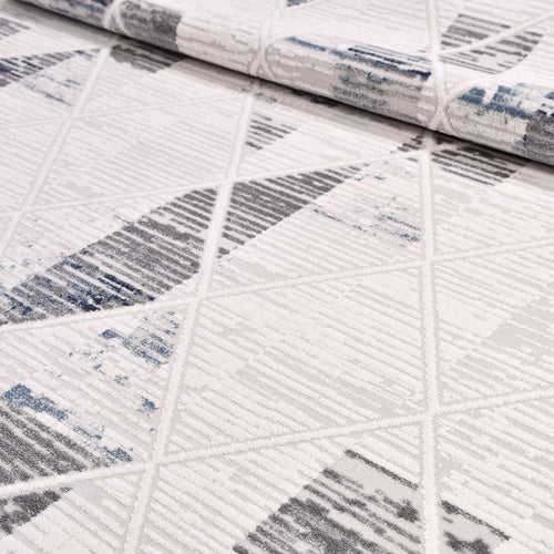 Mina Abnormal Geometrik Akrilik Makine Halısı 100x150 Saçaklı