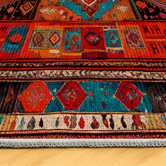 Klasik Pamuklu Kaymaz Tabanlı Yıkanabilir Dijital Baskılı Alan Halısı