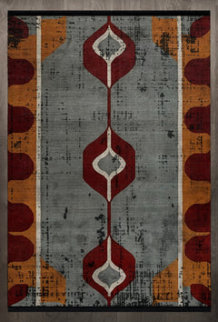 Modern Desenli Antialerjik Pamuklu Yıkanabilir Dijital Baskılı Alan Halısı