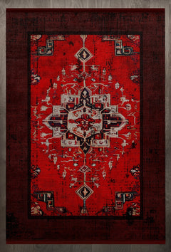 Göbekli Çerçeveli Antialerjik Yıkanabilir Dijital Baskılı Alan Halısı