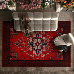 Göbekli Çerçeveli Antialerjik Yıkanabilir Dijital Baskılı Alan Halısı