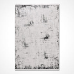 Gri Modern Polyester Makine Halısı