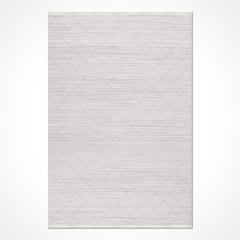 Krem Modern Polyester Makine Halısı