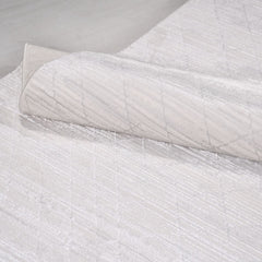 Krem Modern Polyester Makine Halısı