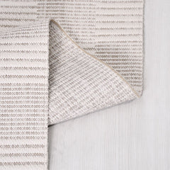 Bej Geometrik Pamuk Makine Halısı