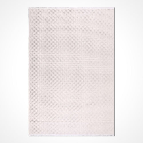 Krem Modern Polyester Makine Halısı