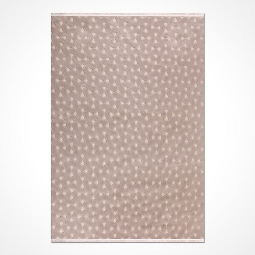Bej Modern Polyester Makine Halısı
