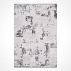 Gri Modern Akrilik Makine Halısı