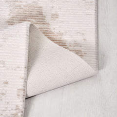 Bej Modern Akrilik Makine Halısı