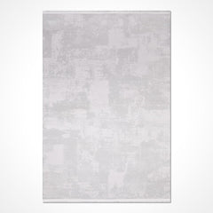 Gri Modern Akrilik Makine Halısı