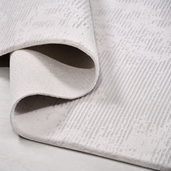 Gri Modern Akrilik Makine Halısı