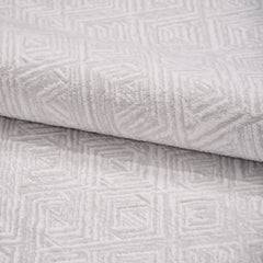 Krem Modern Akrilik Makine Halısı