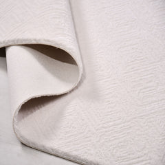 Krem Modern Akrilik Makine Halısı