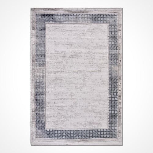 Gri Çerçeveli Akrilik Makine Halısı