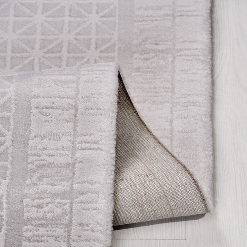 Gri Çerçeveli Akrilik Makine Halısı