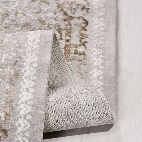 Bej Göbekli Polyester Makine Halısı