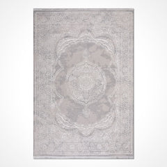 Krem Göbekli Polyester Makine Halısı