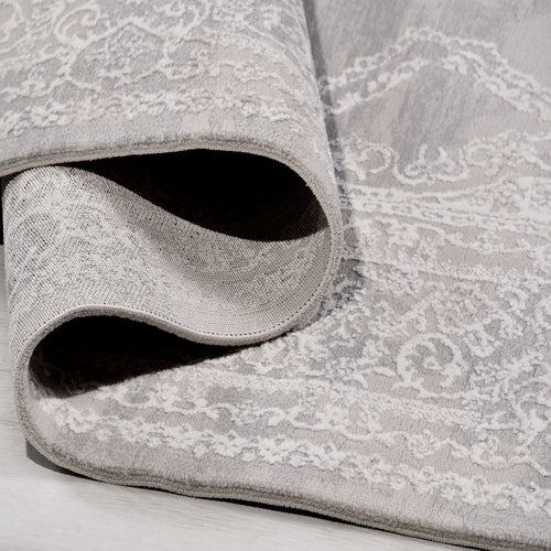 Krem Göbekli Polyester Makine Halısı