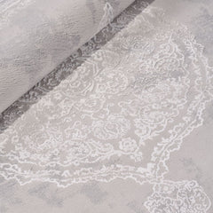 Krem Göbekli Polyester Makine Halısı