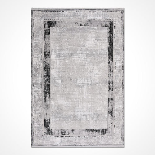 Gri Çerçeveli Polyester Makine Halısı