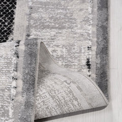 Gri Çerçeveli Polyester Makine Halısı