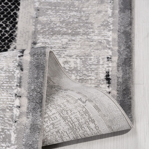 Gri Çerçeveli Polyester Makine Halısı