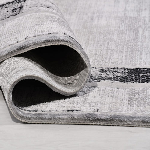 Gri Çerçeveli Polyester Makine Halısı