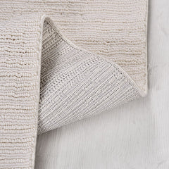 Beyaz Düz Polyester Makine Halısı