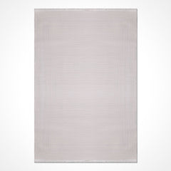 Bej Modern Akrilik Makine Halısı