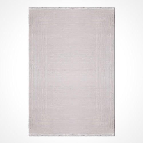 Bej Modern Akrilik Makine Halısı