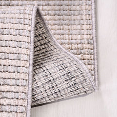 Krem Modern Polyester Makine Halısı