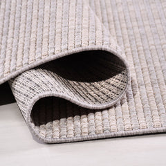 Krem Modern Polyester Makine Halısı