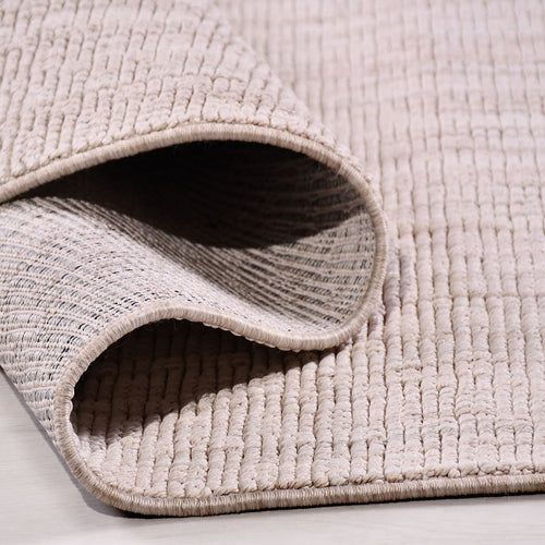 Krem Modern Polyester Makine Halısı