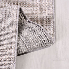 Gri Modern Polyester Makine Halısı