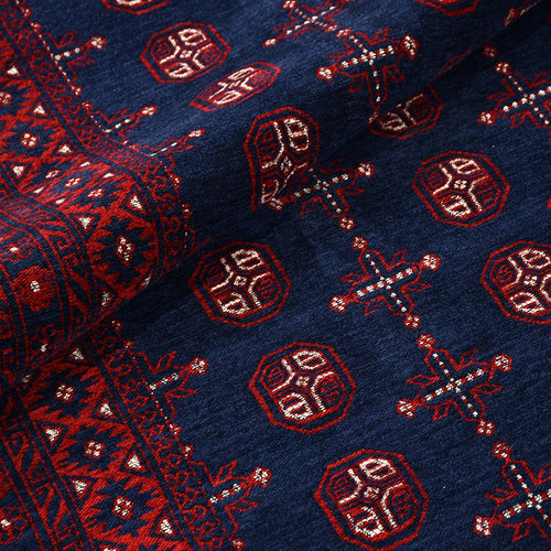 Kırmızı Çerçeveli Pamuk Makine Halısı