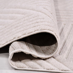 Beyaz Modern Sisal Makine Halısı