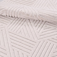 Beyaz Modern Sisal Makine Halısı