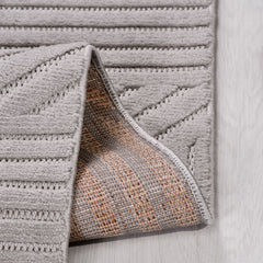 Gri Modern Sisal Makine Halısı