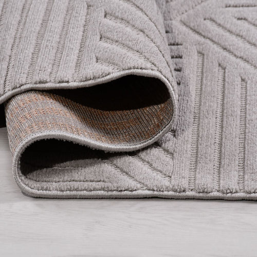 Gri Modern Sisal Makine Halısı