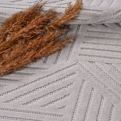 Gri Modern Sisal Makine Halısı