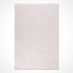 Krem Modern Sisal Makine Halısı