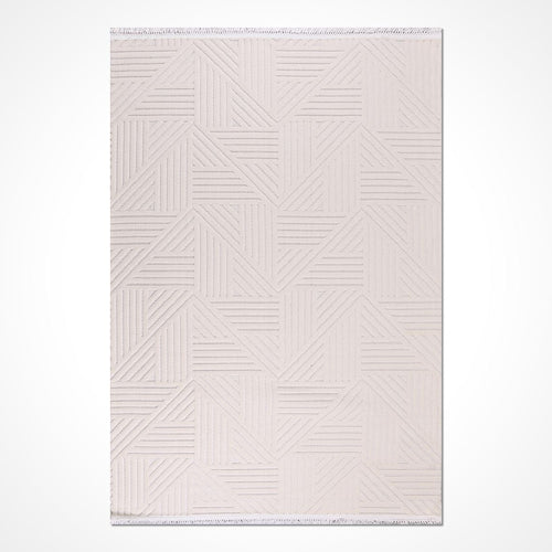 Krem Modern Sisal Makine Halısı